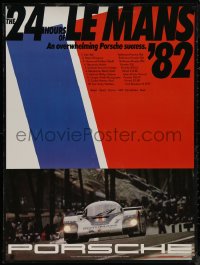 8y0381 PORSCHE 30x40 German special poster 1982 promoting their racing team!