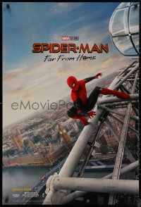 8y1254 SPIDER-MAN: FAR FROM HOME int'l teaser DS 1sh 2019 Marvel Comics, Tom Holland over London!
