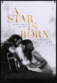 8y1255 STAR IS BORN advance DS 1sh 2018 great completely different close-up of Lady Gaga!