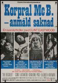 8y0453 BEGUILED Swedish 1971 cool images of Clint Eastwood & Geraldine Page, Don Siegel