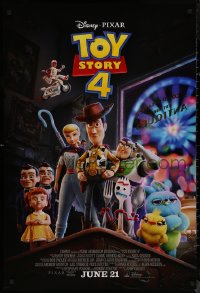 8y1306 TOY STORY 4 advance DS 1sh 2019 Walt Disney, Pixar, Woody, Buzz Lightyear and cast!