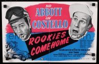 8y0188 BUCK PRIVATES COME HOME English trade ad 1947 Bud Abbott & Lou Costello, Rookies Come Home!