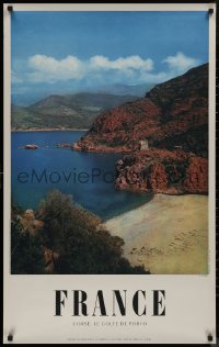 8y0137 FRANCE 25x39 French travel poster 1950s great image of Golfe de Porto!