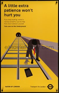 8y0151 TRANSPORT FOR LONDON 25x40 travel poster 2012 a little extra patience won't hurt you!