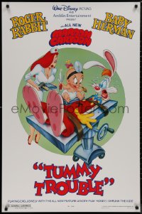 8y1312 TUMMY TROUBLE Kilian DS 1sh 1989 Roger Rabbit & Jessica w/ doctor Baby Herman, rated style!