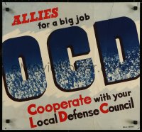 8y0117 OCD 20x21 WWII war poster 1942 Home Front helping the war effort, Office of Civil Defense!