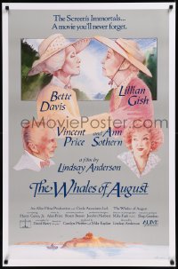 8y1331 WHALES OF AUGUST 1sh 1987 c/u of elderly Bette Davis & Lillian Gish by Philip Castle!