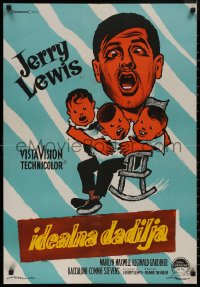 8y0524 ROCK-A-BYE BABY Yugoslavian 23x33 1958 Connie Stevens, art of Jerry Lewis & triplets!
