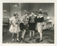 8z0052 ALL THE WORLD'S A STOOGE 8x10 key book still 1941 3 Stooges Moe, Larry & Curly as children!