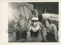 8z0069 BACK FROM THE FRONT 8x11 key book still 1943 3 Stooges Moe, Larry & Curly as bearded sailors!