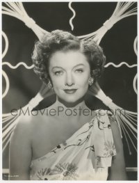 8z0086 BEST YEARS OF OUR LIVES 7.25x9.5 still R1954 portrait of Myrna Loy with one bare shoulder!