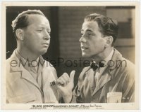 8z0104 BLACK LEGION 8x10.25 still 1936 great c/u of Humphrey Bogart telling Eddie Acuff to leave!