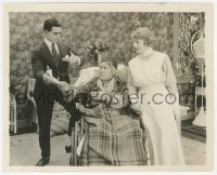 8z0116 BOOK AGENT 8.25x10 still 1917 old man in wheelchair gives cash to George Walsh, ultra rare!