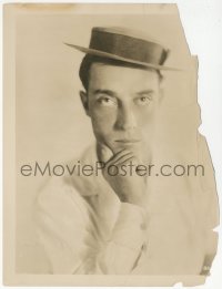 8z0128 BUSTER KEATON 7.75x10.25 still 1920s great portrait of the world's saddest faced comedian!