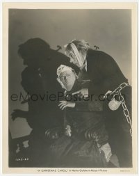 8z0155 CHRISTMAS CAROL 8x10.25 still 1938 Reginald Owen as Ebenezer Scrooge w/ghost Leo G. Carroll!