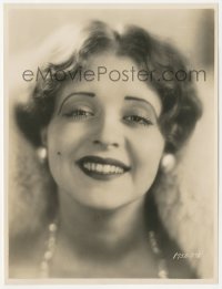 8z0163 CLARA BOW 7.5x9.75 still 1920s super close smiling portrait of the beautiful leading lady!