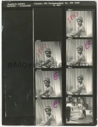 8z0165 CLEOPATRA 8.25x10.75 contact sheet 1963 great portraits of Francesca Annis by Bob Penn!