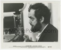 8z0168 CLOCKWORK ORANGE candid 8.25x10 still 1972 best c/u of director Stanley Kubrick at camera!