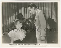 8z0173 CONFLICT 8x10.25 still 1945 close up of Humphrey Bogart looking down at Alexis Smith!