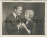 8z0174 CONQUERING POWER deluxe 8x10 still 1921 close up of Rudolph Valentino & Alice Terry by Rice!