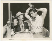 8z0178 COWBOY & THE LADY 8x10.25 still 1938 Brennan & Knight watch Gary Cooper pour rum on his head!