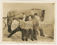 8z0194 DAY AT THE RACES 8x10 still 1937 Groucho, Chico & Harpo Marx w/thoroughbred diet book!
