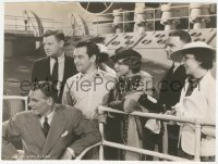 8z0205 DODSWORTH candid 7x9.5 still 1936 director William Wyler, Walter Huston & others on deck!