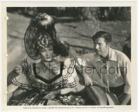 8z0236 FLAME OF NEW ORLEANS 8.25x10 still 1941 c/u of Bruce Cabot approaching Marlene Dietrich!