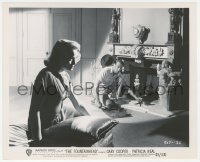 8z0241 FOUNTAINHEAD 8.25x10 still 1949 Gary Cooper with chisel by fireplace looks at Patricia Neal!