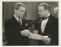 8z0251 G-MEN 8x10 key book still 1935 close up of James Cagney & William Harrigan with cigar!