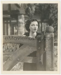 8z0262 GIVE ME YOUR HEART 8.25x10 still 1936 close up of beautiful Kay Francis standing at gate!