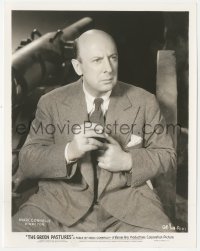 8z0279 GREEN PASTURES candid 8x10.25 still 1936 close up of director Marc Connelly holding cigarette!