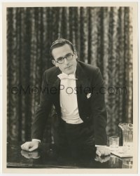 8z0287 HAROLD LLOYD 8x10 still 1920s great portrait wearing tuxedo & his trademark glasses!