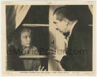 8z0312 INVISIBLE GHOST 8x10 still 1941 close up of creepy Bela Lugosi looking at woman in window!