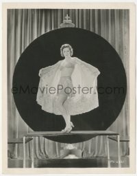 8z0330 JOAN CRAWFORD 8x10.25 still 1930s sexy full-length portrait wearing a skimpy lace negligee!