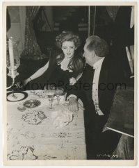 8z0367 LITTLE FOXES candid 8x10.25 still 1941 Bette Davis taking a smoke break with Charles Dingle!