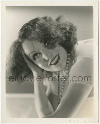 8z0378 LUPE VELEZ deluxe 8x10 still 1933 great sexy smiling portrait by Clarence Sinclair Bull!