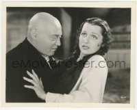 8z0380 MAD LOVE 8x10.25 still 1935 close up of Frances Drake resisting creepy Peter Lorre!