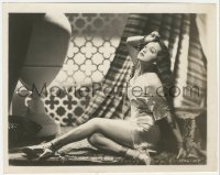 8z0384 MAN ABOUT TOWN 8.25x10 still 1939 great c/u of Dorothy Lamour chained on floor as harem girl!