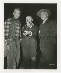 8z0387 MAN OF A THOUSAND FACES candid 8.25x10 still 1957 James Cagney visited by Stewart & Welles!