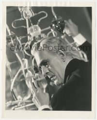 8z0388 MAN THEY COULD NOT HANG 8x10 still 1939 Boris Karloff close up in laboratory by Schafer!