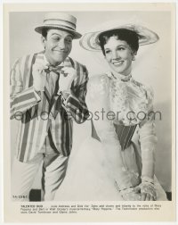 8z0403 MARY POPPINS 8x10 still 1964 best portrait of Julie Andrews & Dick Van Dyke, Disney classic!