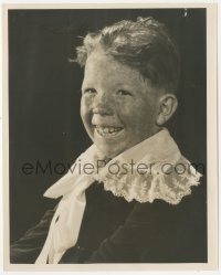 8z0407 MICKEY DANIELS 8x10.25 still 1920s close up of the freckled Our Gang kid wearing lace collar!