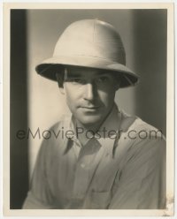 8z0424 MUMMY deluxe 8x10 still 1932 head & shoulders portrait of David Manners wearing pith helmet!