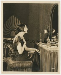 8z0437 DAGMAR GODOWSKY 8x10 still 1920s profile portrait of the Russian actress at vanity!