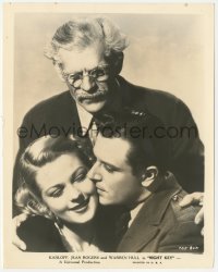 8z0442 NIGHT KEY 8x10.25 still 1937 Boris Karloff behind lovers Warren Hull & Jean Rogers!