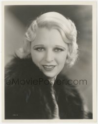 8z0444 NOEL FRANCIS 8.25x10.25 still 1931 RKO portrait in fur when she made Bachelor Apartment!