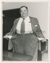 8z0450 OLIVER HARDY 8x10 still 1948 late in his career showing his empty pockets by John W. Wilson!