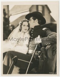 8z0455 ONLY THE BRAVE 8x10 key book still 1930 great portrait of Gary Cooper & bride Mary Brian!