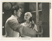 8z0479 RAINS CAME 8.25x10 still 1939 close up of Tyrone Power blocking Myrna Loy from entering!
